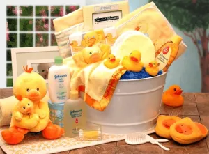 Bath Time Deluxe Baby New Baby Basket- Large