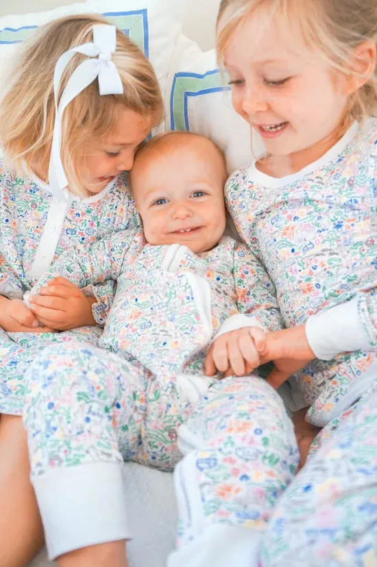 Bunny Garden Two Piece Kids Pajamas