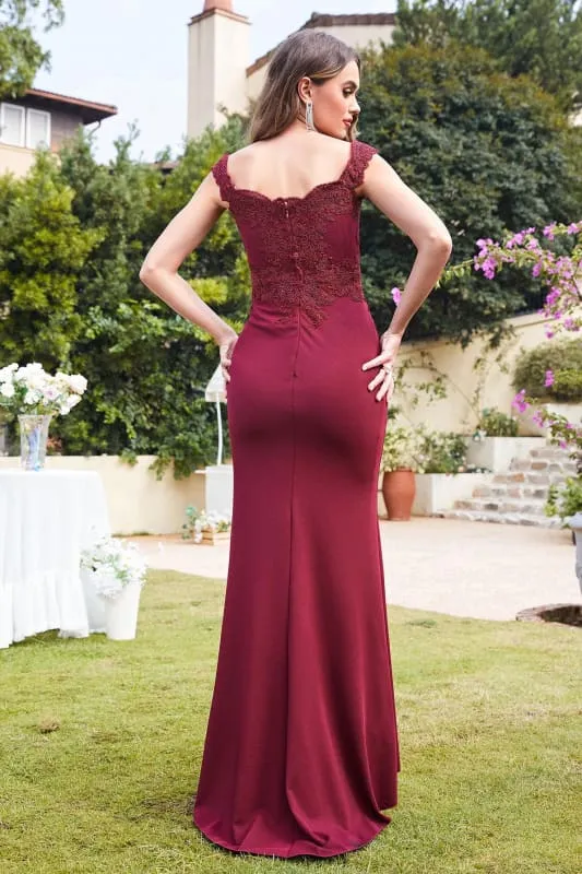 Charming Off-the-Shoulder Tulle Lace Appliques Mermaid Evening Gowns