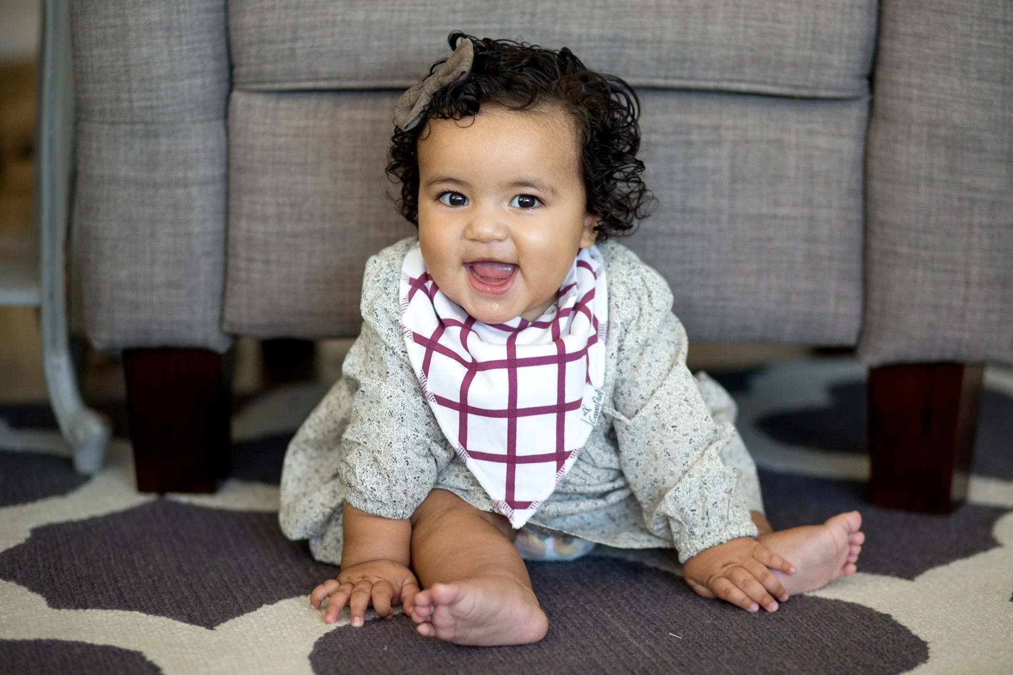 Copper Pearl Baby Bandana Bibs | Fawn