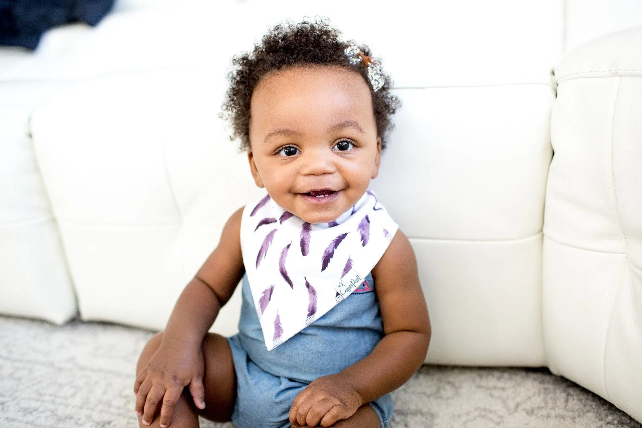 Copper Pearl Baby Bandana Bibs | Fawn