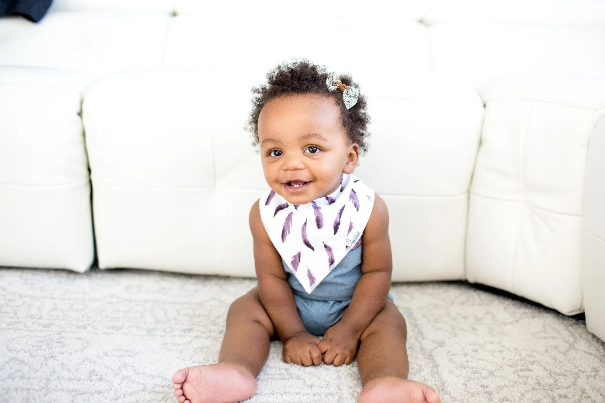 Copper Pearl Baby Bandana Bibs | Fawn