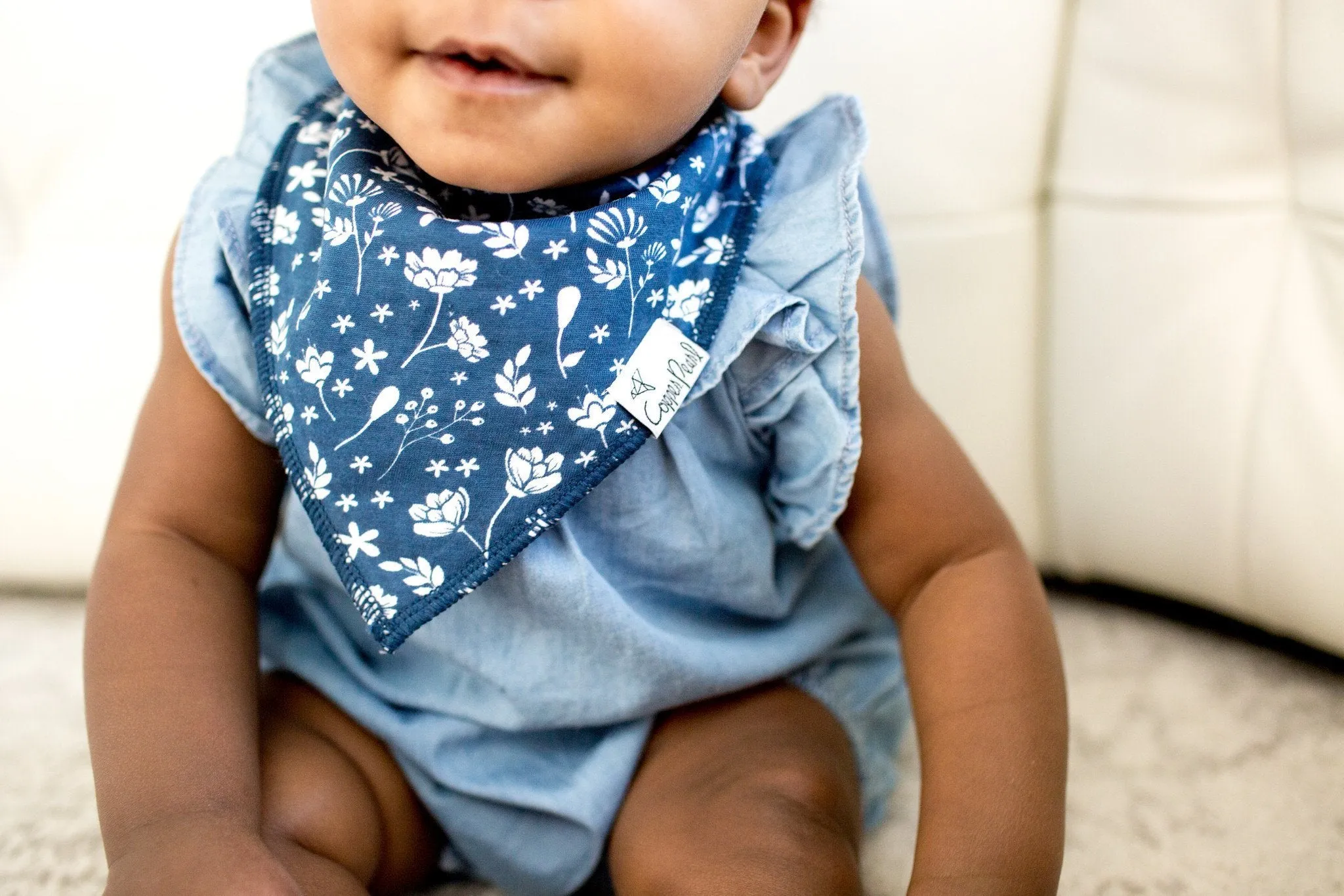 Copper Pearl Baby Bandana Bibs | Fawn