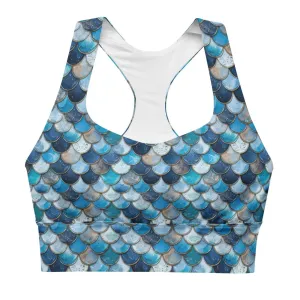 Deep Sea Sapphire Siren Eco Sports Bra Top
