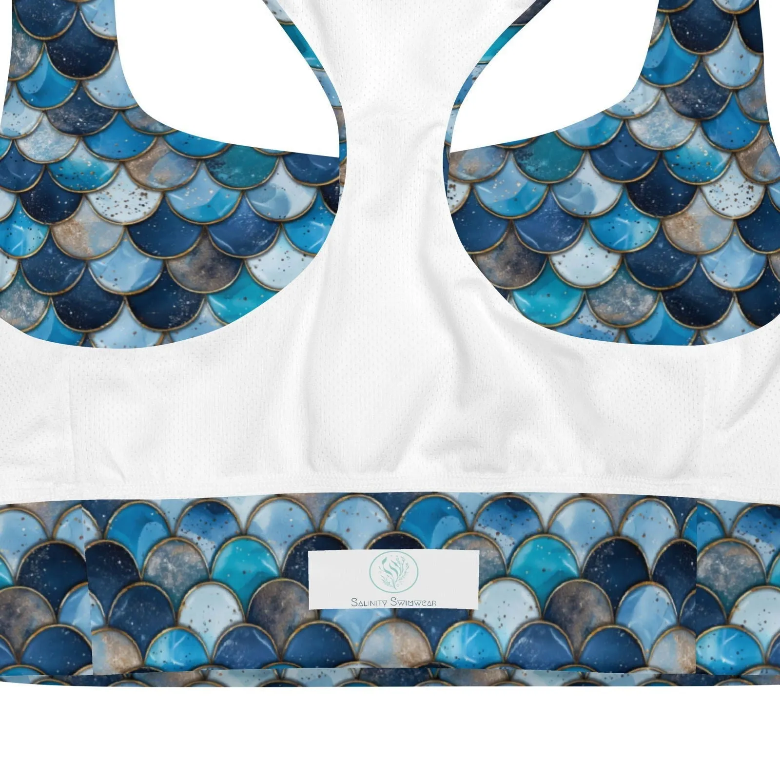 Deep Sea Sapphire Siren Eco Sports Bra Top