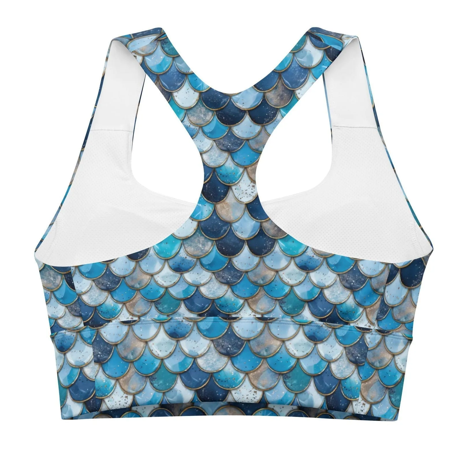 Deep Sea Sapphire Siren Eco Sports Bra Top