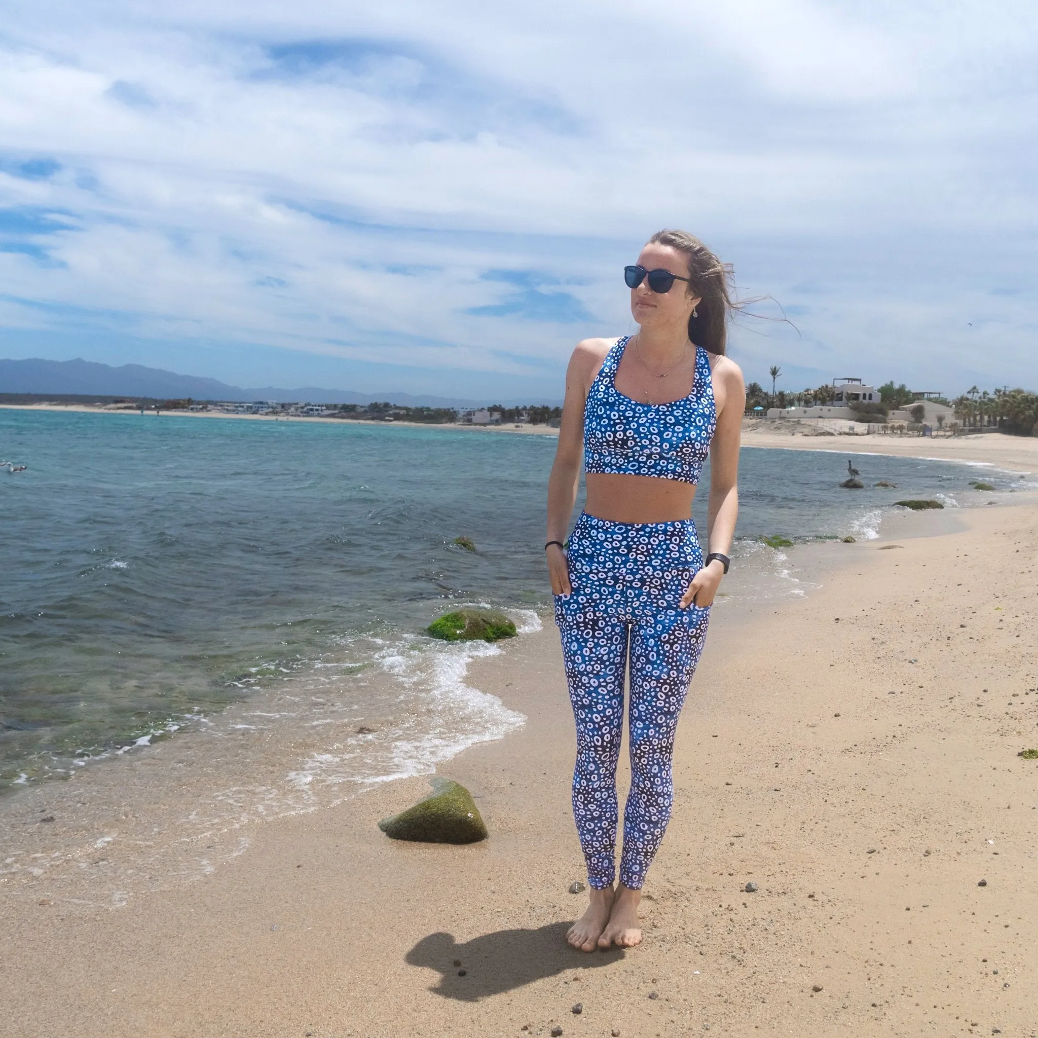 Eagle Ray Spots Eco Sports Bra Top