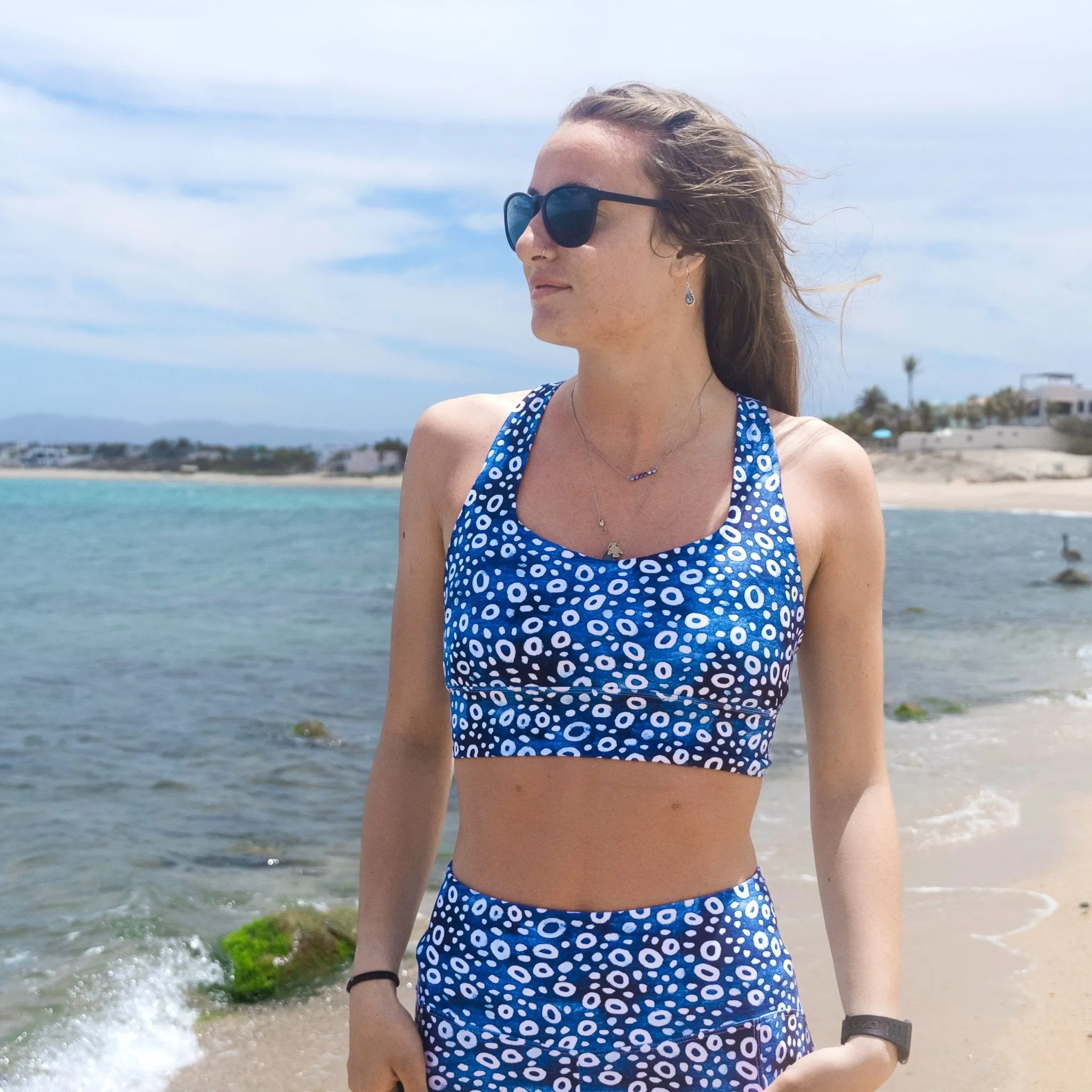 Eagle Ray Spots Eco Sports Bra Top