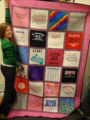 Gymnastics T-Shirt Quilt