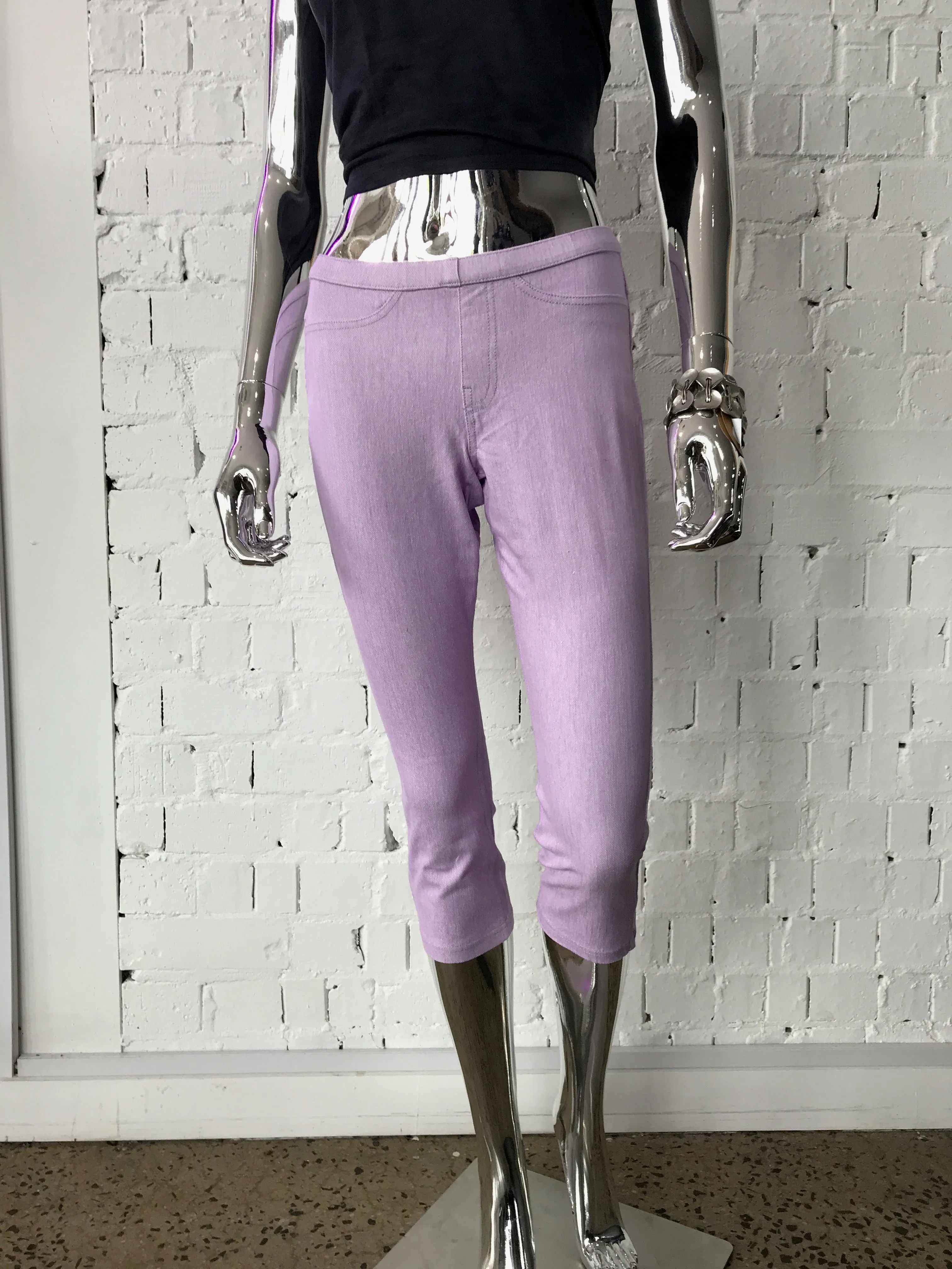 Womens Denim Capri Pants